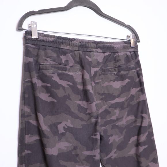 ATHLETA Farallon Jogger Black Olive Camo Mid- Rise Pull-On Active Pant Women's 6 - Picture 8 of 14